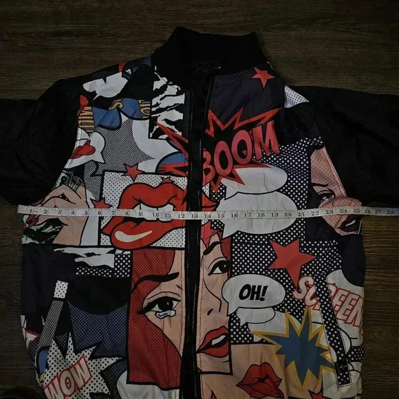 Screenshot Mens Urban Animated NYC Fashion Windbreaker SZ 2X - Picture 10 of 11